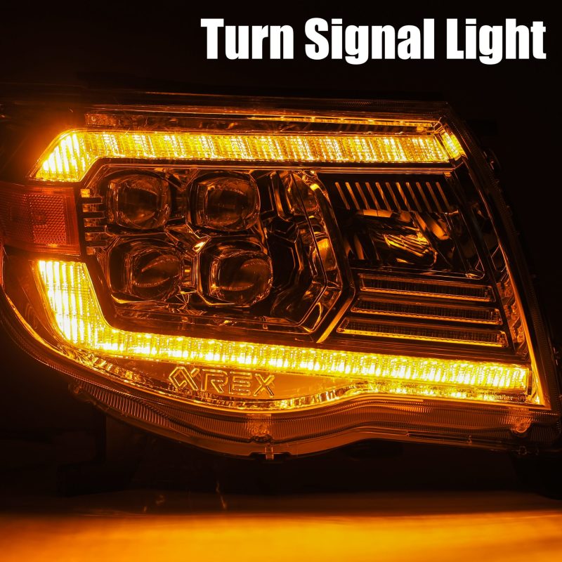AlphaRex 05-11 Toyota Tacoma NOVA-Series LED Projector Headlights Alpha-Black