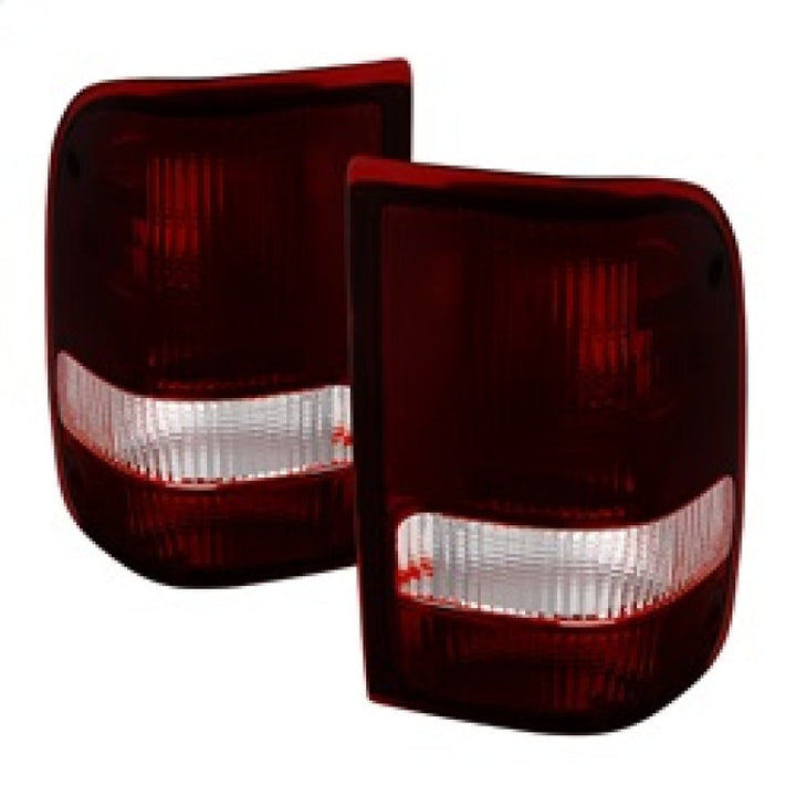 xTune Ford Ranger 93-97 OE Style Tail Lights Red Smoked ALT-JH-FR93-OE-RSM