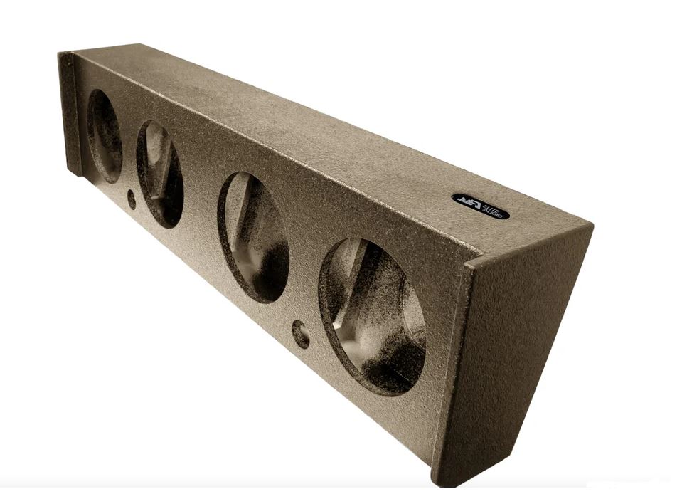 Elite Audio Enclosures | Ford F-250 / F-350 / F-450 Super Duty 2017+ Quad 10" - USA Made Subwoofer Box with Bed Liner Spray F