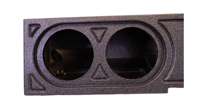 2019-2024 Chevy Silverado & GMC Sierra Double Cab & Crew Cab Ported Enclosure for four 8" subwoofers.