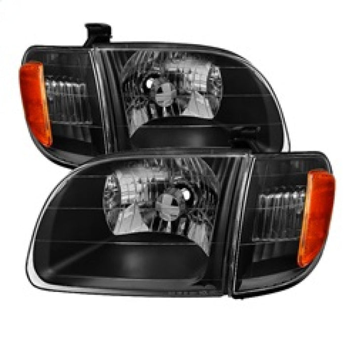 xTune Toyota Tundra Regular/Access Cab 00-04 OEM Style Headlights & Corner Lights HD-JH-TTUN00-AM-BK