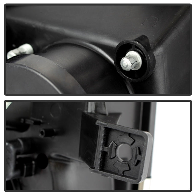 Spyder Ford F150 13-14 Projector Factory Xenon Model- Light Bar DRL Blk PRO-YD-FF15013-LBDRL-HID-BK