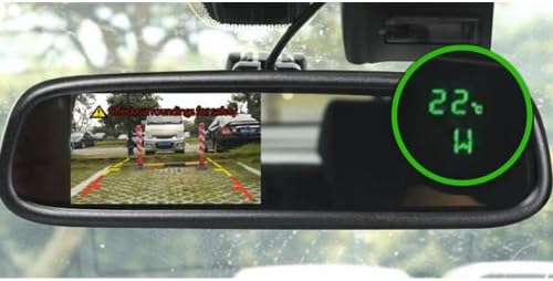 BOYO VTM43TC - Replacement Rear-View Mirror with 4.3" TFT-LCD Backup Camera Monitor and Temperature/Compass Display