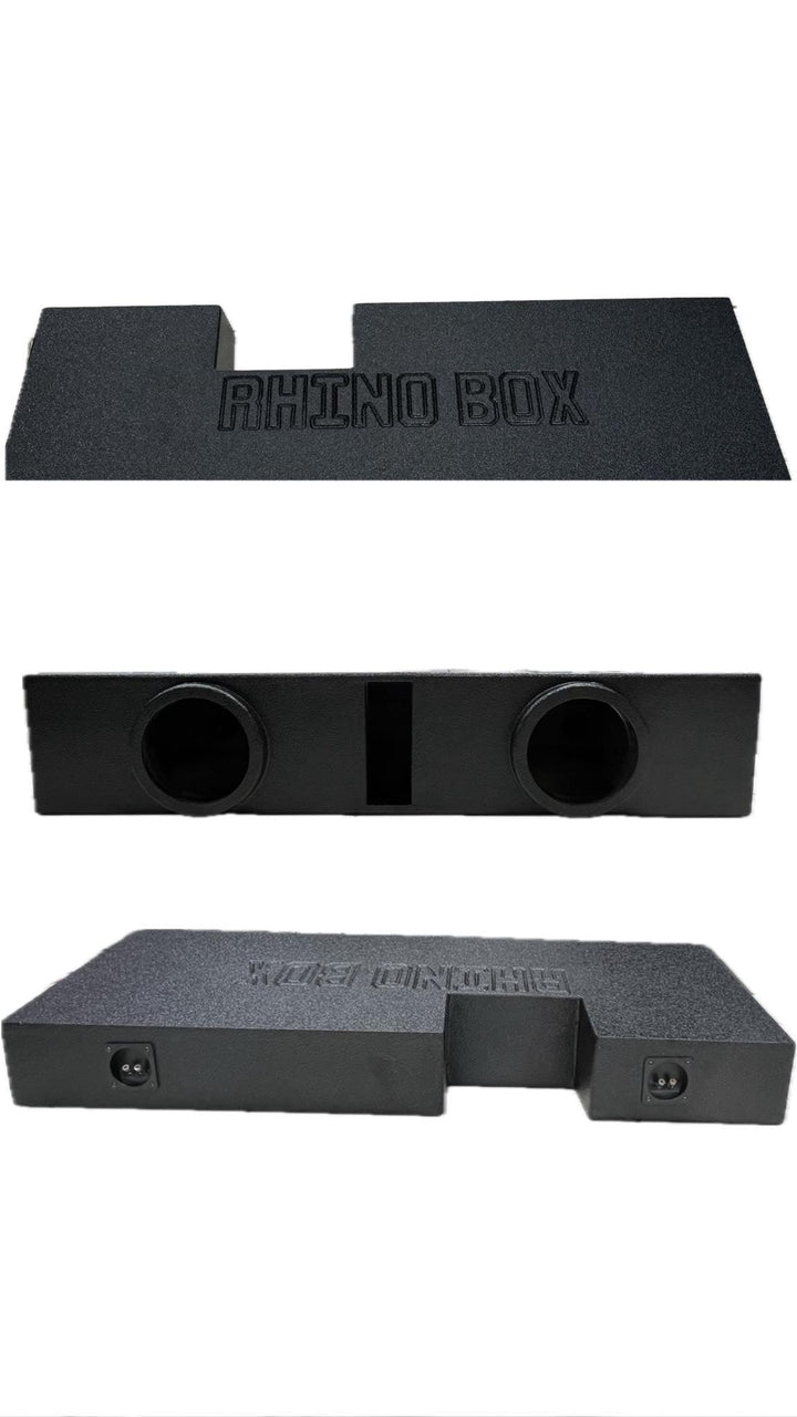 MEGA BOX 2-8 bedliner ported enclosure subwoofer box for a 2014- current year chevy Silverado and gmc sierra crew cab