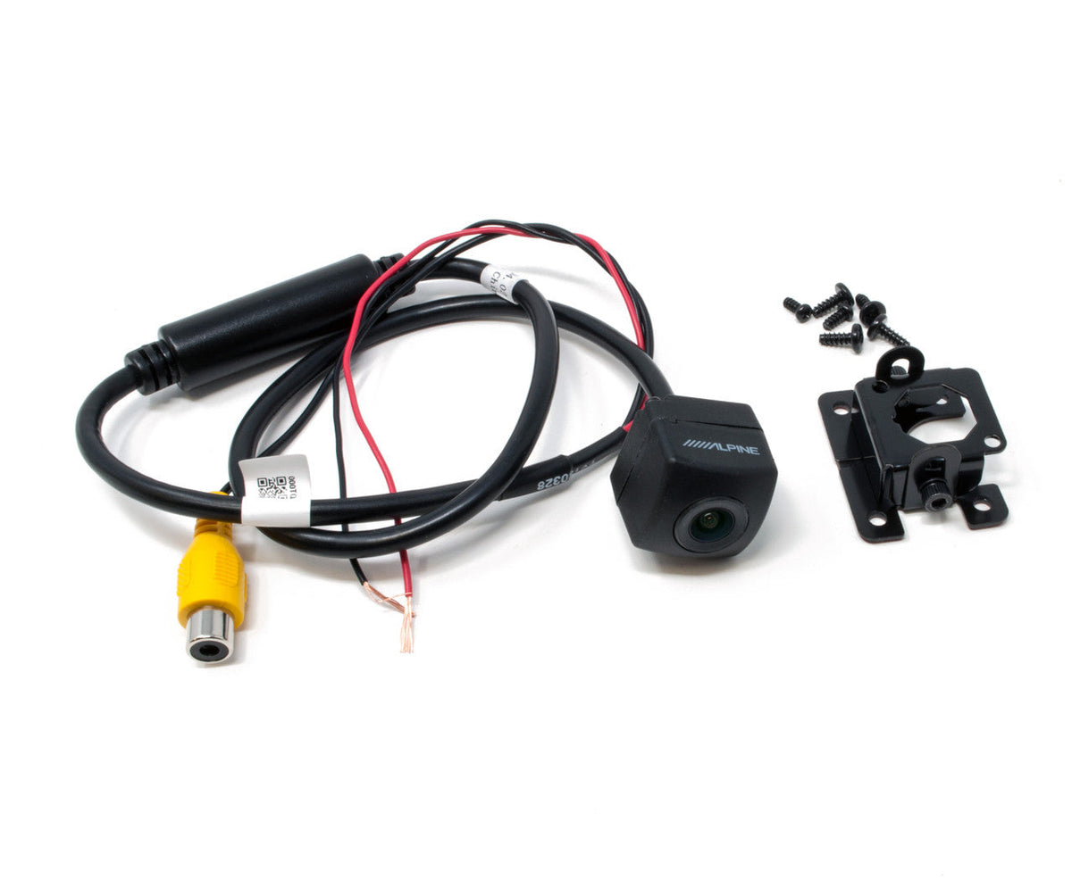 Alpine KTX-C10LP License Plate Camera Mount + Alpine PCAM Rear View Camera Bundle