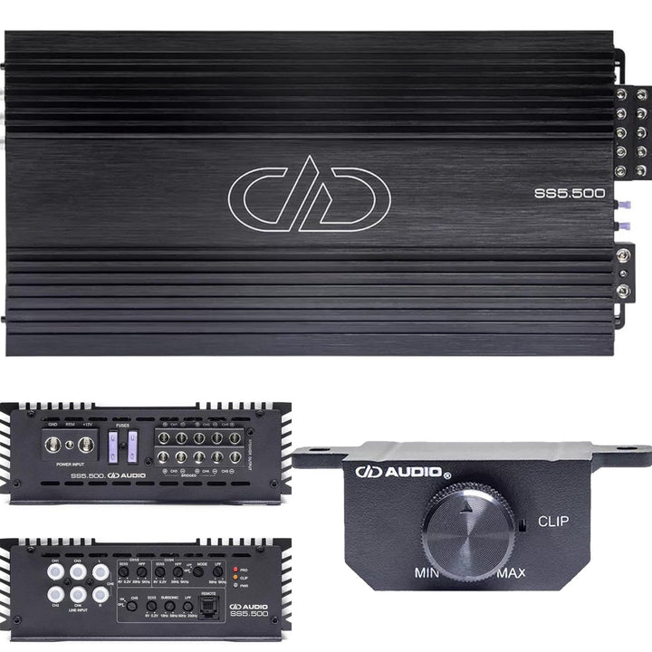 DD Audio Digital Designs SS5.500 5-Channel 980W RMS Class AB 4-Channels Class D 5th Channel Amplifier