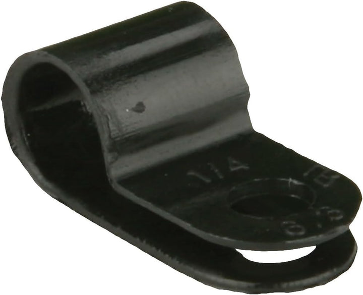 Install Bay BCC14 1/4-Inch Cable Clamp, Black (100-Pack)