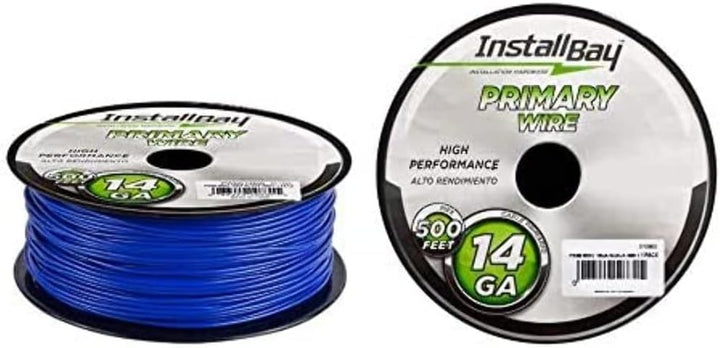 The Install Bay by Metra PWBL14500 14-Gauge Blue Primary Wire 500' Spool