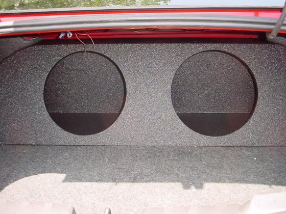 2010-2012 Dual 12" Chevy Camaro Carpeted Trunk Sub Box