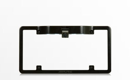 Alpine KTX-C10LP License Plate Camera Mount + Alpine PCAM Rear View Camera Bundle