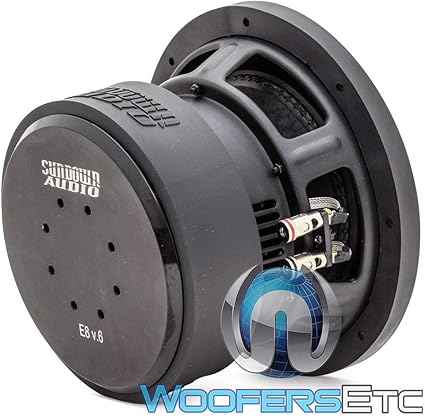 Sundown Audio E-8 V.6 D4 8" 300W Dual 4-Ohm EV.6 Series Subwoofer
