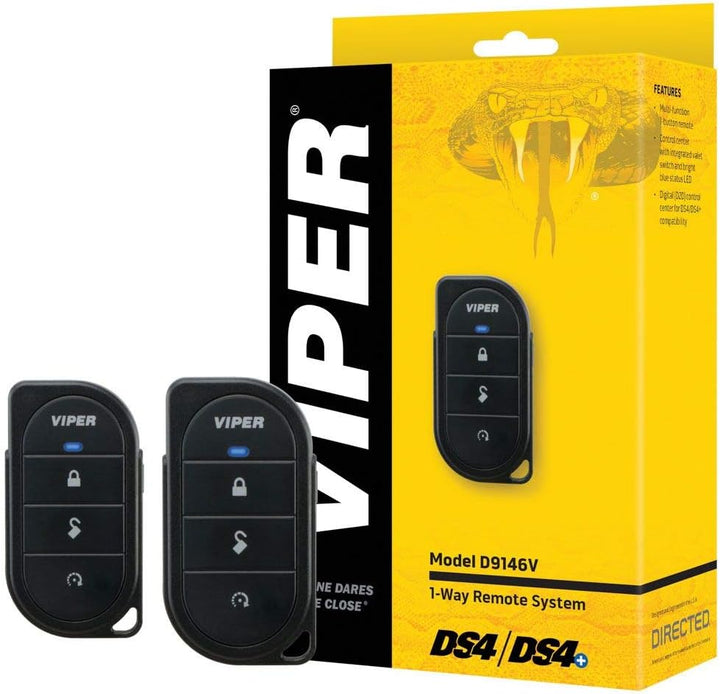 Viper D9146V 1-Way 4-Button DS4 / DS4+ RF Kit with up to 1/4 Mile Range (Remotes Only)