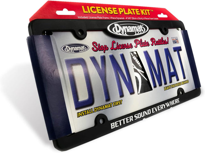 Dynamat 19100 License Plate Kit 4"x10" Xtreme Frame
