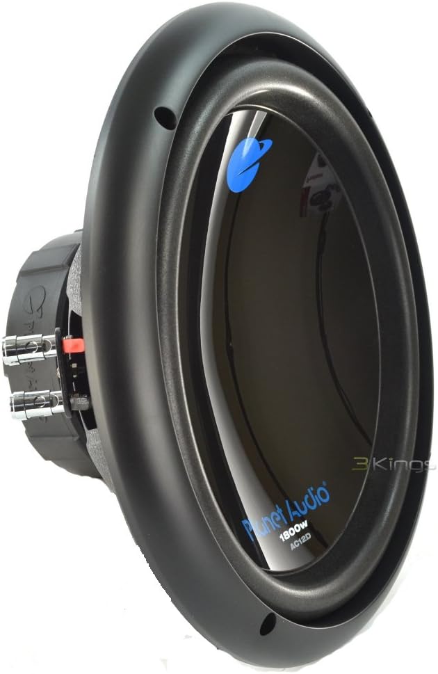 Planet Audio AC12D 12 Inch Car Subwoofer - 1800 Watts Max, Dual 4 Ohm Voice Coil, Sold Individually, for Truck Boxes and Encl
