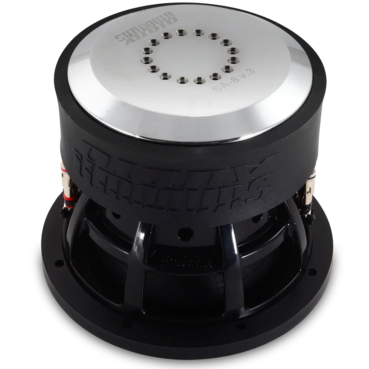 (2) Sundown SA8 v.3 & Chevy Crew Cab 07-18 Dual 8" Subwoofer Box Combo