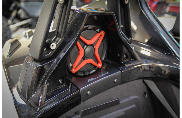 SSV Works For Polaris Slingshot Front and Rear Speaker Pods + Polk DB652 6.5" Marine Rated Coax Speakers