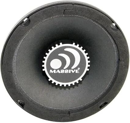 Massive Audio M6S MS Series. 6.5 Inch, 300 Watts, 4 Ohm Pro Audio Midrange Shallow Mount Speaker for Cars, Stage and DJ Appli