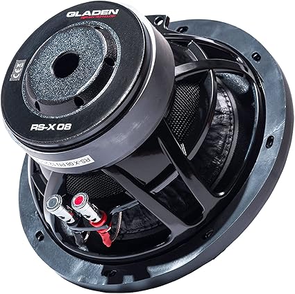 Gladen RS-X-08 High Performance 8" Subwoofer (250/375 Watt 4 Ohm)