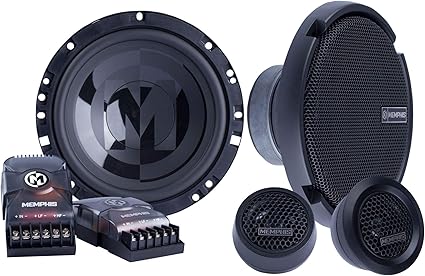 Memphis Audio PRX60C Power Reference Series 6.5" Oversize Component Speakers with 1" Tweeters - Pair