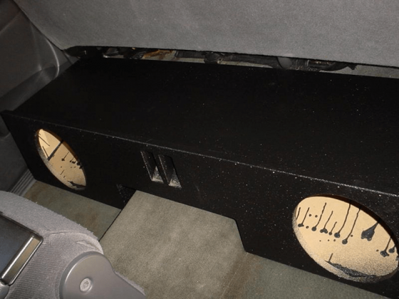 99-2006 Chevy Extended Cab 2-12'' Ported Carpeted subwoofer box
