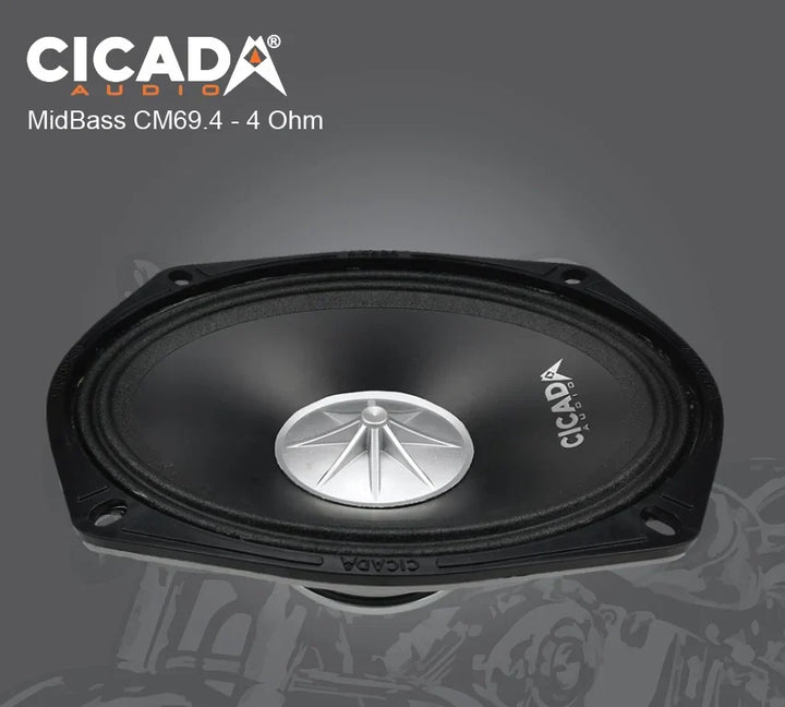 Cicada Audio CM69.4X 6X9-inch Mid-Bass Component Speakers – 4Ω