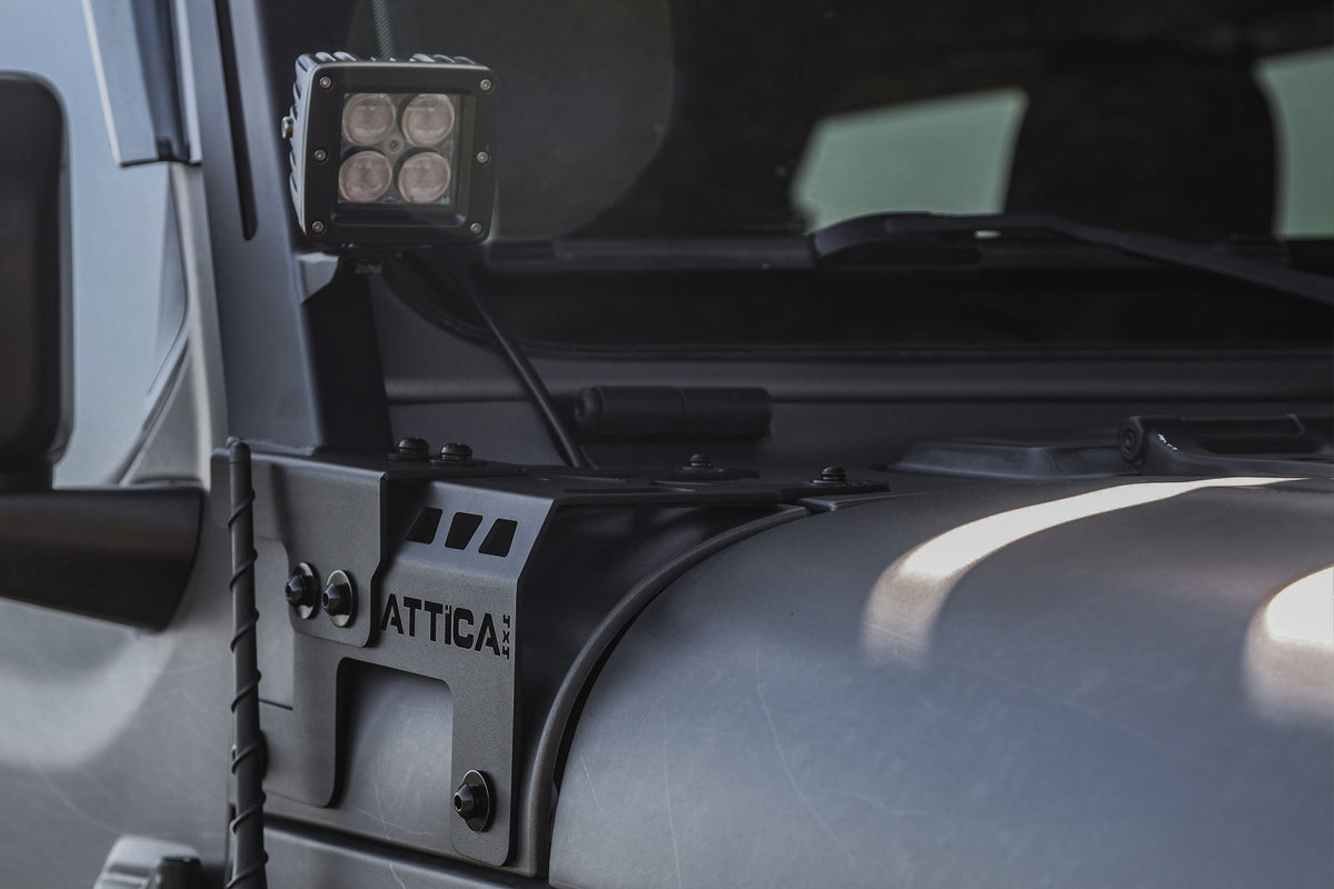Attica 4x4 2018-2024 Jeep Wrangler JL Frontier Series Light Mount Brackets