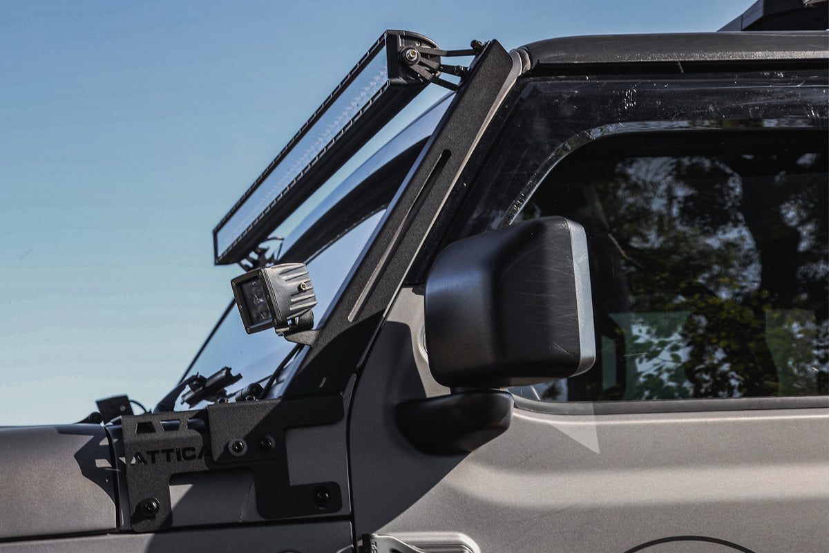 Attica 4x4 2019-2024 Jeep Gladiator JT Frontier Series Light Mount Brackets