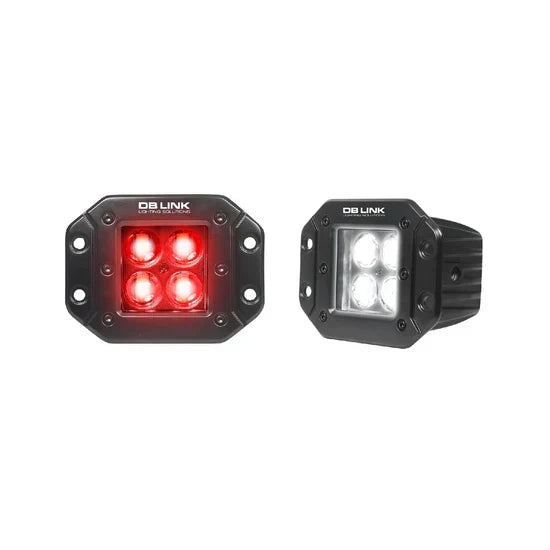 db drive DBFM4K-BL : 4/5 Watt Led Flush Mount Reverse Lights With Brake Light Function