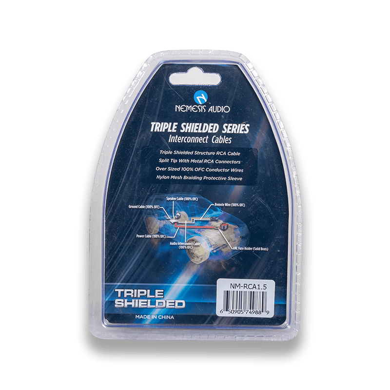 NM-RCA1.5 - 1.5ft 2CH Triple Shielded RCA Cable