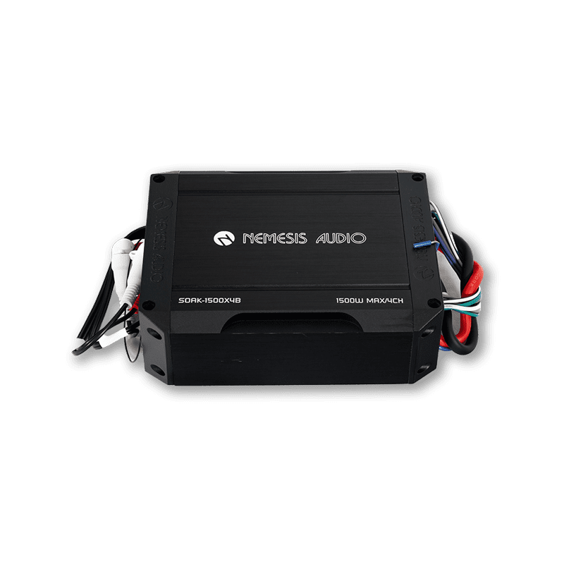 Nemesis Audio SOAK-1500X4B 4-CH Waterproof Marine Amplifier w/ Bluetooth