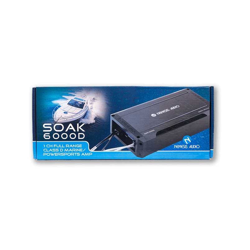 Nemesis Audio SOAK-6000D 3040W RMS Waterproof Marine Monoblock