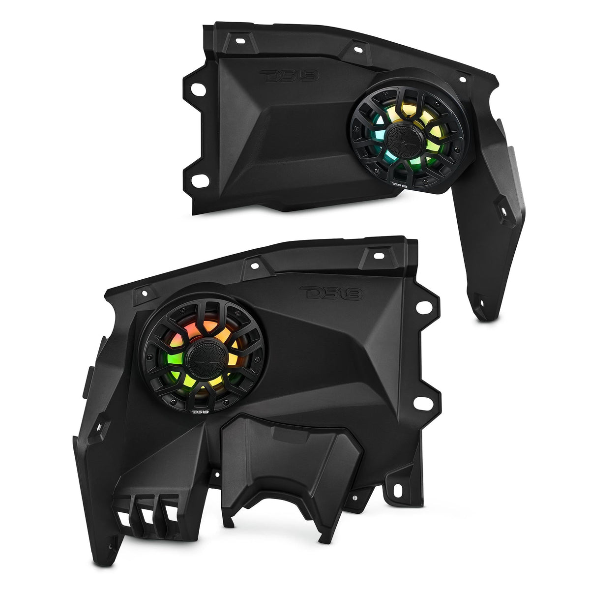 Can-Am Maverick X3 Stage 5 - Dash Speaker Panels, 8" Tower Speakers, Dual 12” Subwoofer, Amplifier, Bluetooth Radio & LED Lig