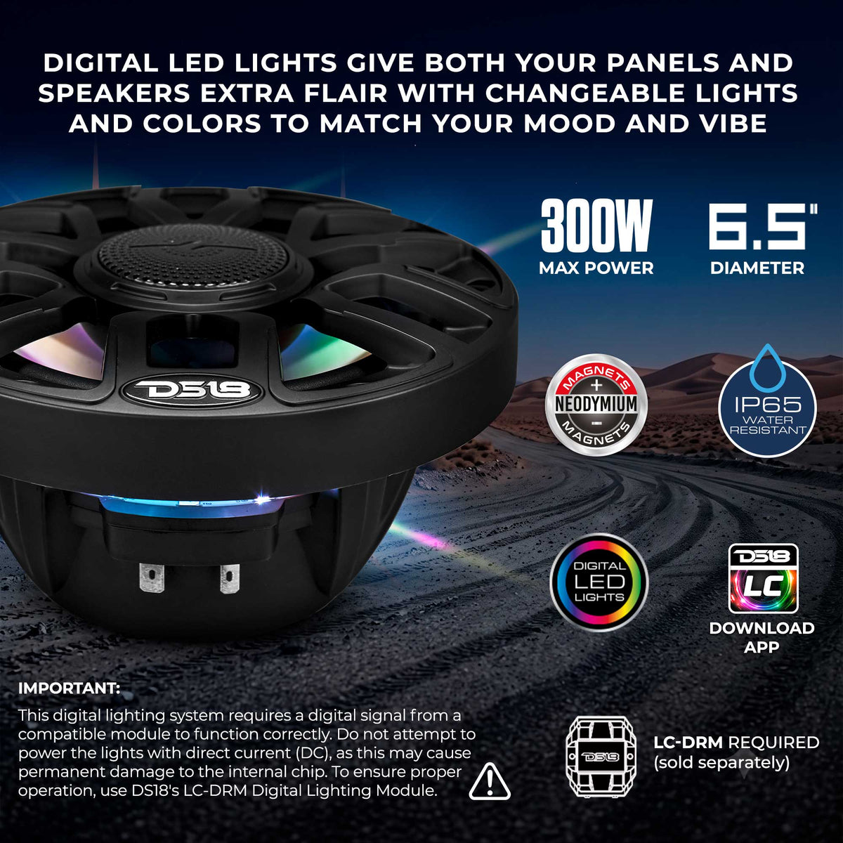 Can-Am Maverick X3 (2017-Up) Waterfall Center Console Speaker Pod Loaded with NXL-IQ 6.5" 2-Way Coaxial Marine Speakers and D
