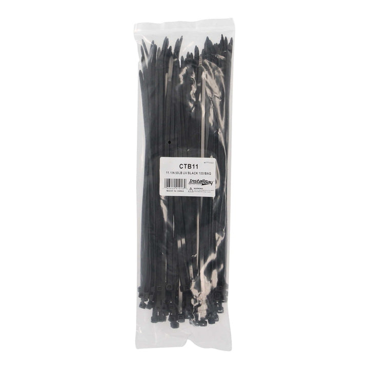 Install bay CTB11 Cable Tie 11.1" Black 100 count