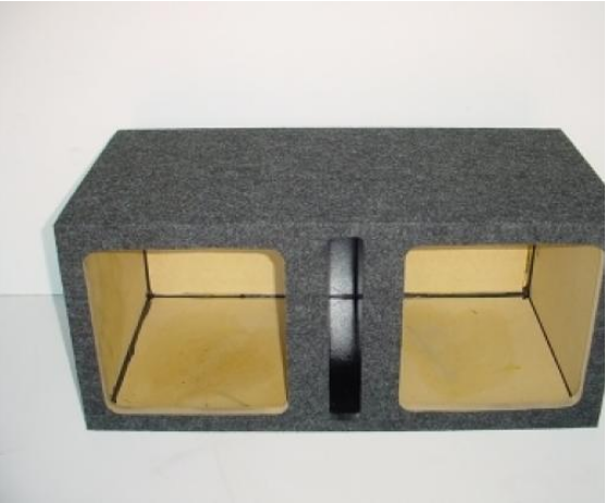 Slot Ported 2 x 8" Square Speakers Carpeted