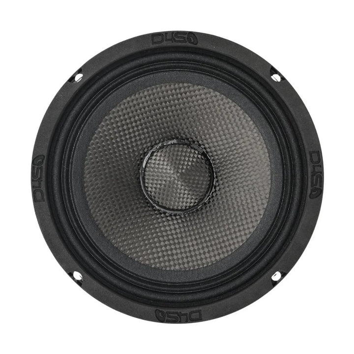 Down4Sound D4S-SF658CF 6.5" 180W Carbon Fiber Water Resistant Shallow Midrange Speakers 8-Ohm