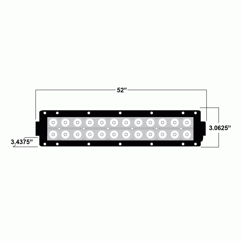 Daytona Lights 52" Dual Row LED Lightbar - DL-DR52