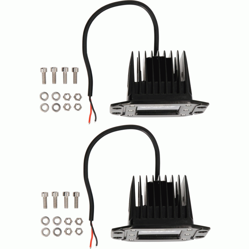 Flush Mount 3.6" - 6 LED Cube Light Flood (2Pk) | DL-FMCL7