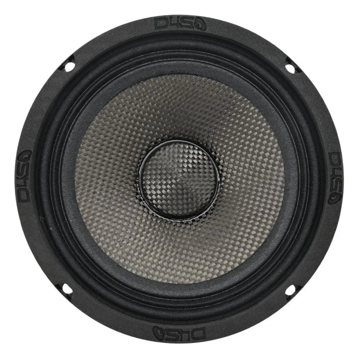 Down4Sound D4S-SF804CF 8" 180W RMS Carbon Fiber Water Resistant Shallow Midrange Speaker (Single)