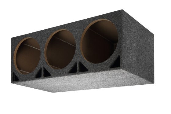 Double Ported 3x12" Carpeted Sub-Woofer Box, Great for Vans, SUVs, Suburban, Trucks