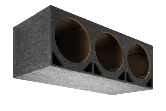 Double Ported 3x12" Carpeted Sub-Woofer Box, Great for Vans, SUVs, Suburban, Trucks