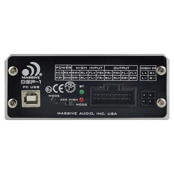 Massive audio DSP-1 - Digital Signal Processor Built-In 4 Channel Amplifier