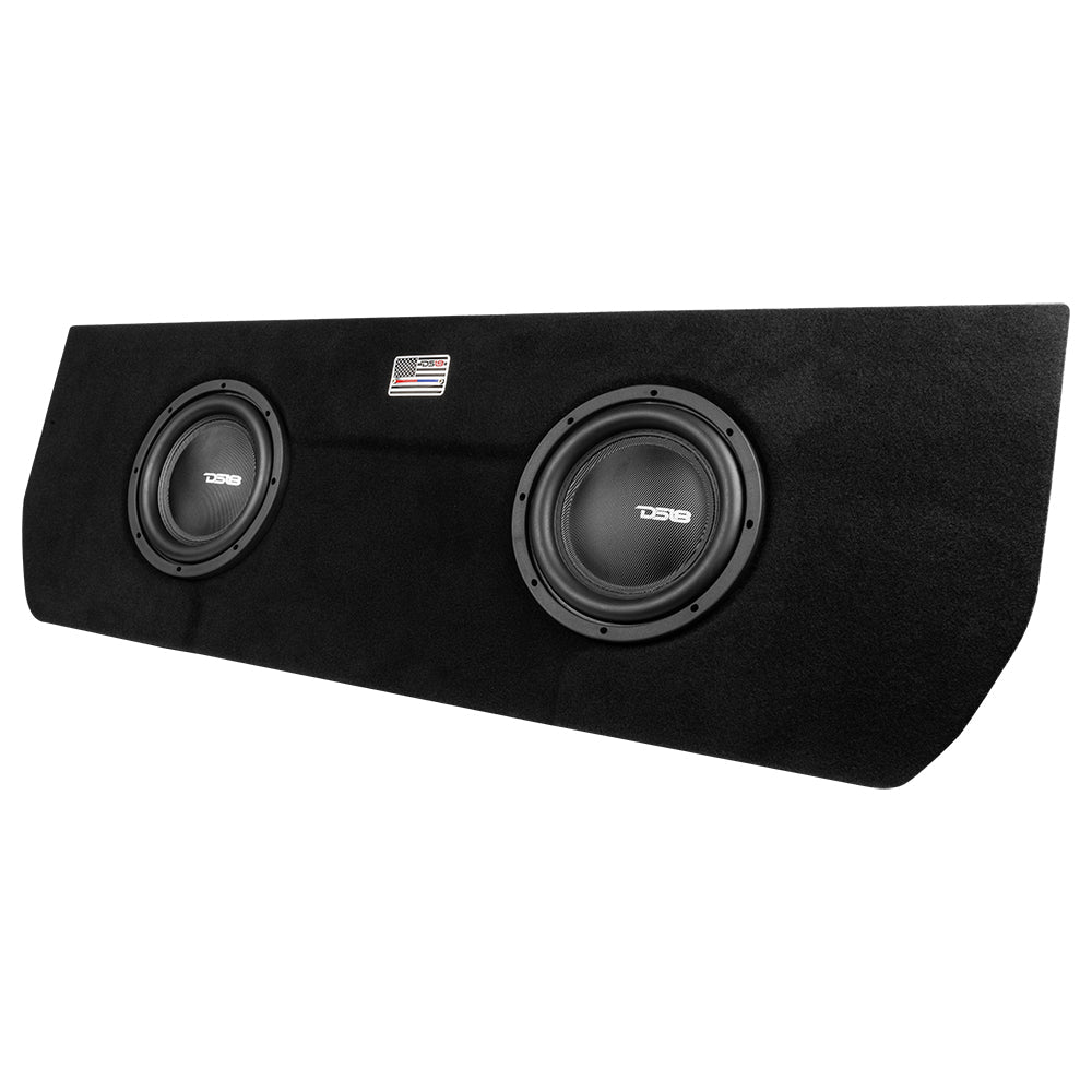Dual 10" Loaded Subwoofer Enclosure for Tundra 2022 and Up Double Cab and Crew Max With subwoofers and Amplifier (2 X IXS10.4