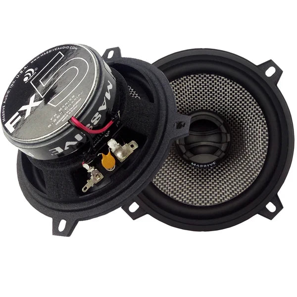 Massive audio FX5 - 5.25" 2-Way 60 Watts RMS Coaxial Speakers