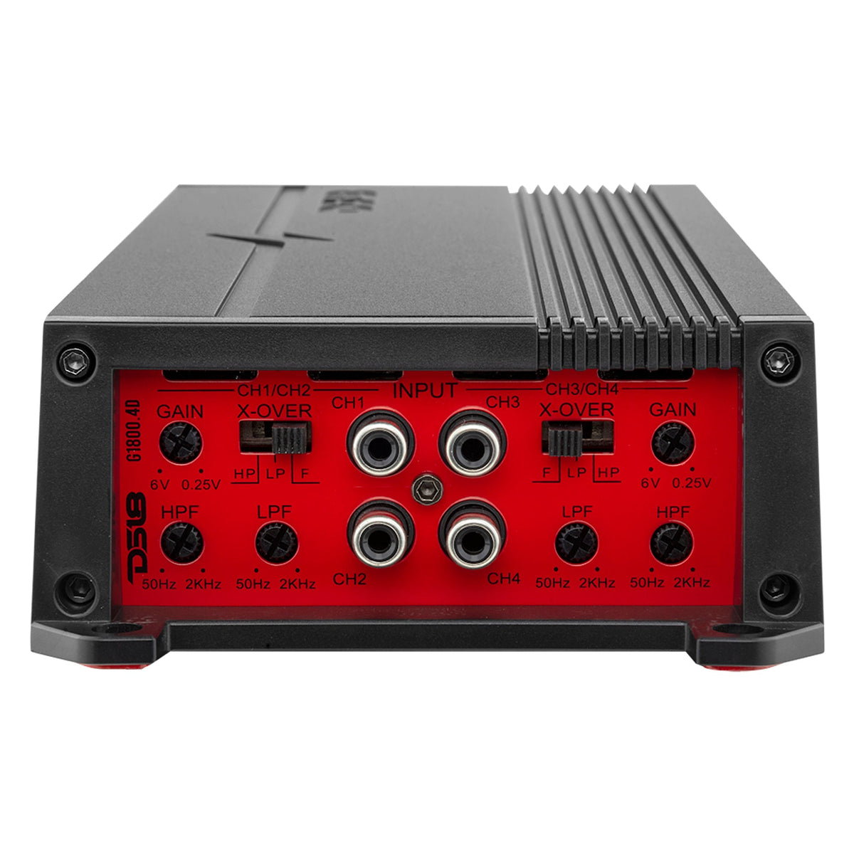 DS18 G1800.4D GEN-X Full-Range Class D 4-Channel Amplifier | 4 x 150W RMS @ 4-Ohm