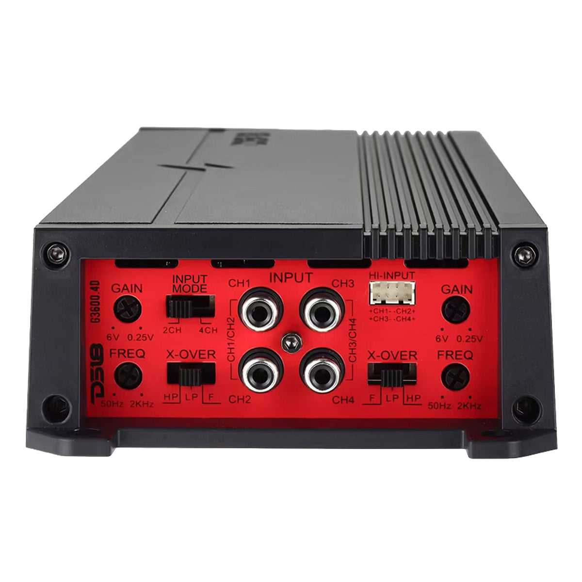 DS18 G3600.4D GEN-X Full-Range Class D 4-Channel Amplifier | 4 x 300W RMS @ 4-Ohm
