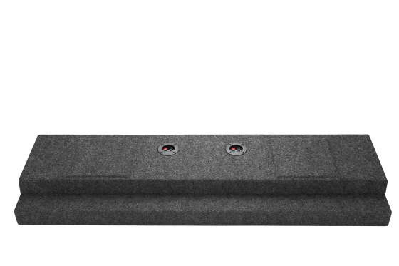 2001-2007 Chevy Crew Cab HD Behind the Seat Sub Box 2x12" Carpeted