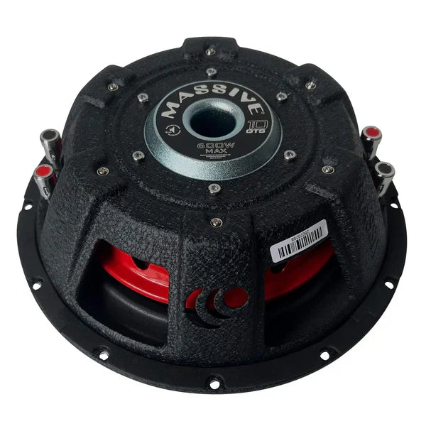 Massive audio GTS10 - 10" 300 Watts RMS Dual 4 Ohm Subwoofer