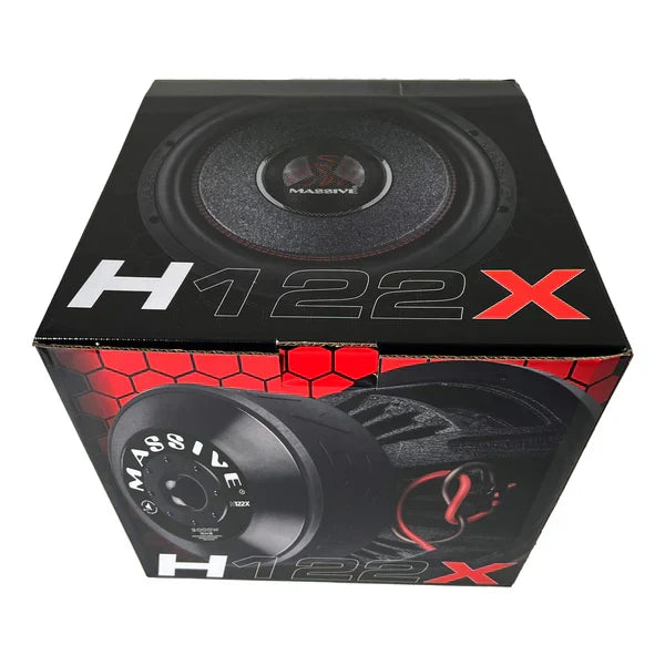 Massive audio H122X - 12" 2000 Watts RMS Dual 2 Ohm 3" V.C. Mega Subwoofer