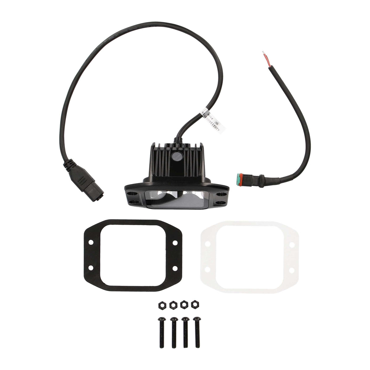 Blackout Flush Mount 3.5" Cube 4 LED Light - Spot | HE-FMBCS